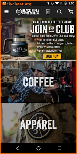 Black Rifle Coffee screenshot