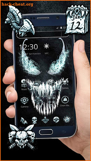 Black Scary Devil Theme screenshot