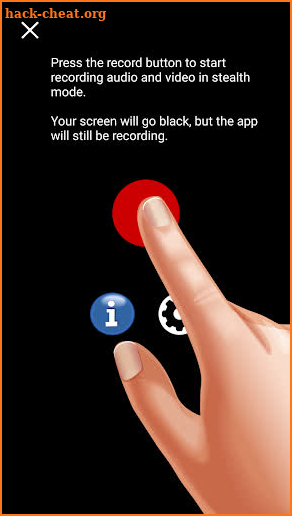 Black Screen Camera Free screenshot