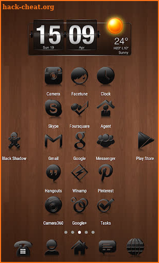 Black Shadow - Icon Pack screenshot