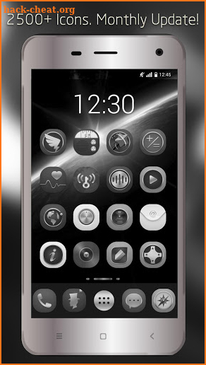 Black Silver Theme - Icon Pack screenshot