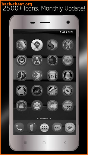 Black Silver Theme - Icon Pack screenshot