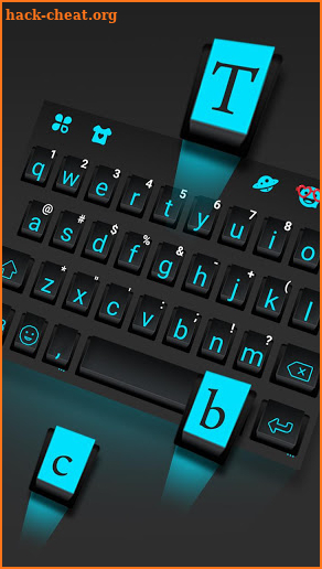 Black Simple Keyboard Theme screenshot