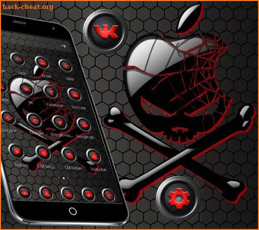 Black Skull Apple Theme screenshot
