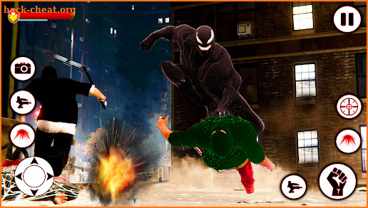 Black spider Rope Hero Battle screenshot