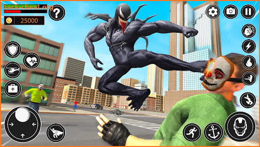 Black Spider Rope Hero Man screenshot