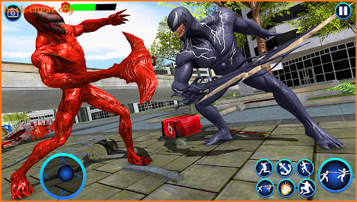 Black Spider Rope Hero Man screenshot