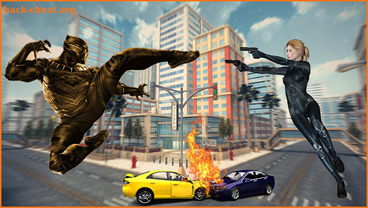 Black Spider Superhero Monster Panther : Flash War screenshot