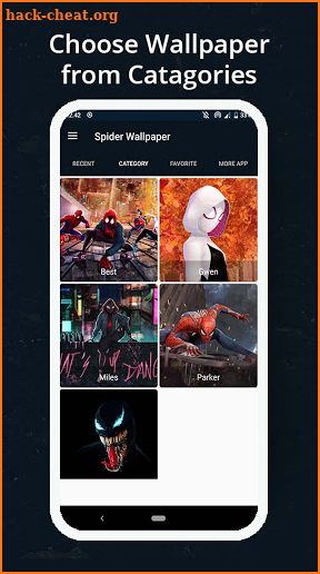 🕷️ Black Spider Superhero Wallpaper HD Offline screenshot