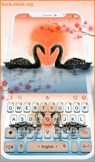 Black Swan Keyboard Theme screenshot