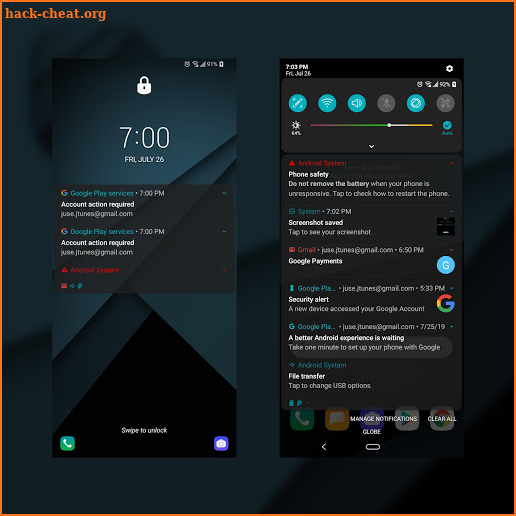 Black Theme for LG UX8 screenshot