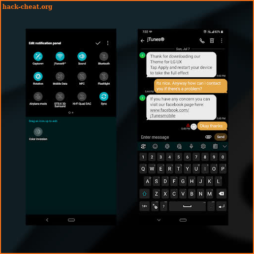 Black Theme for LG UX8 screenshot