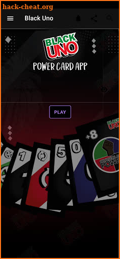 Black Uno - Power Card App screenshot