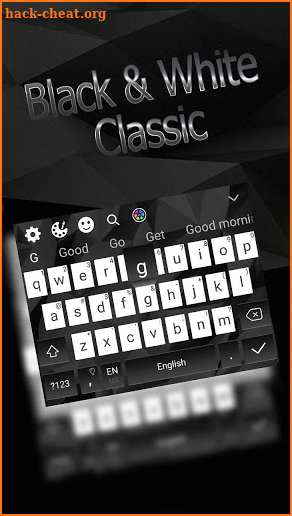Black White Classic 3D Live Keyboard screenshot