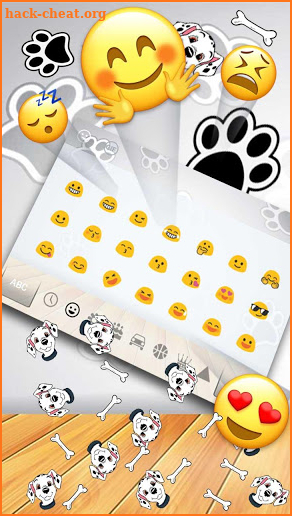 Black White Dogpaw Gravity Keyboard screenshot