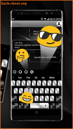 Black White Metal Keyboard screenshot