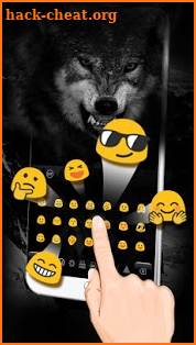 Black Wild Wolf Keyboard screenshot