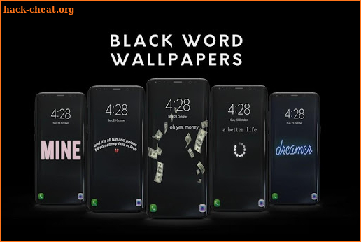 Black Word Wallpapers screenshot