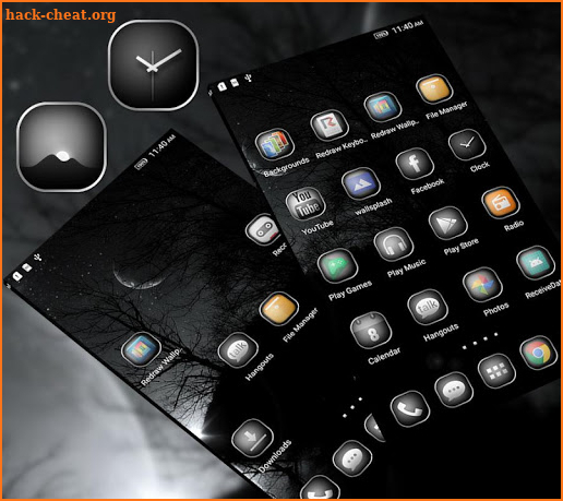 Black&White Launcher Theme screenshot