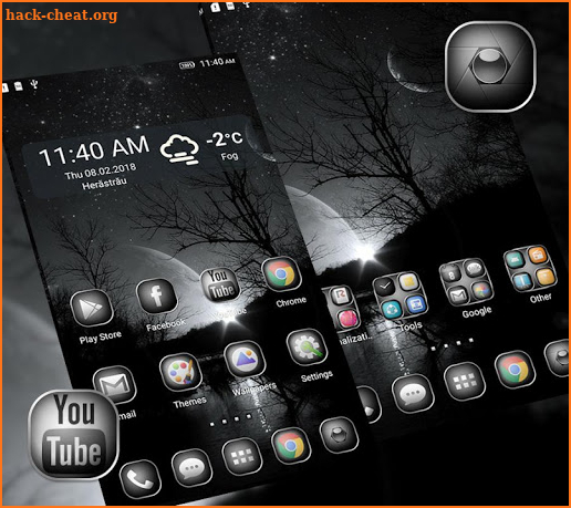 Black&White Launcher Theme screenshot