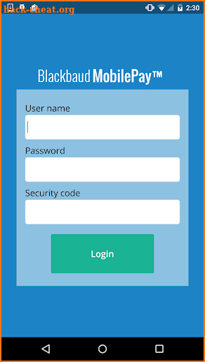 Blackbaud MobilePay screenshot