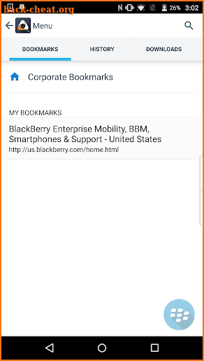 BlackBerry Access screenshot