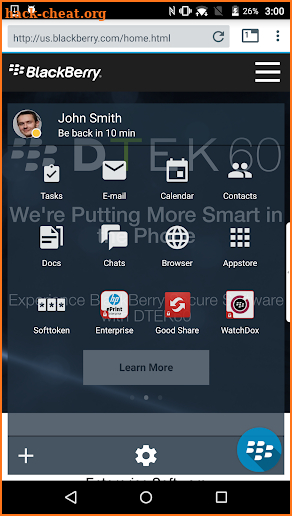 BlackBerry Access screenshot