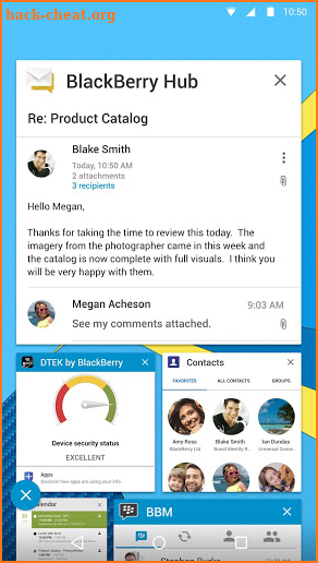 BlackBerry Hub screenshot