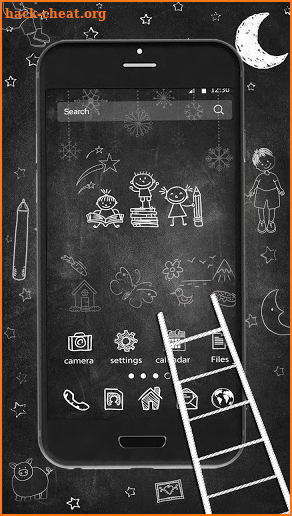 Blackboard Graffiti Launcher Theme HD Wallpapers screenshot