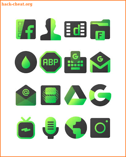 Blackdiant Green - Icon Pack screenshot