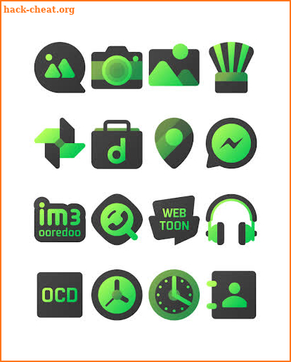Blackdiant Green - Icon Pack screenshot