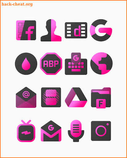 Blackdiant Pink - Icon Pack screenshot