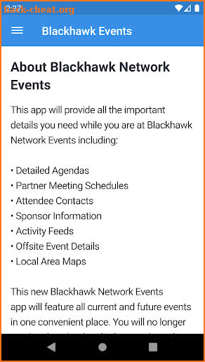 Blackhawk Network Events screenshot