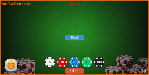 Blackjack 21 - card game screenshot