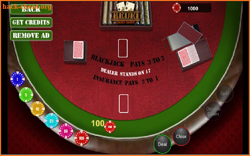 Blackjack 21 Card Game 2018 screenshot
