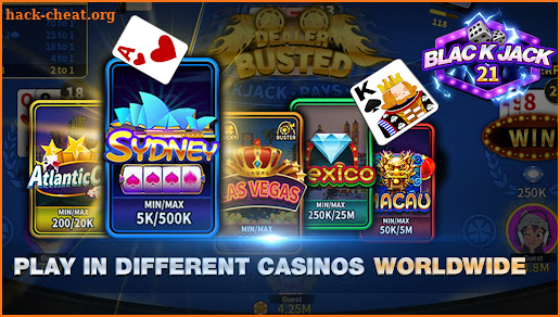 Blackjack 21 Card Online Games screenshot