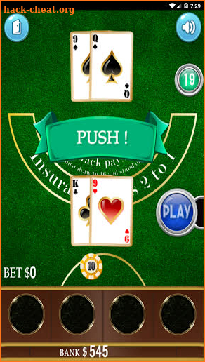 Blackjack 21 - free card casino game screenshot