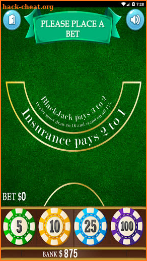 Blackjack 21 - free casino card game screenshot