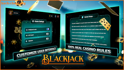 Blackjack: 21 online card game screenshot