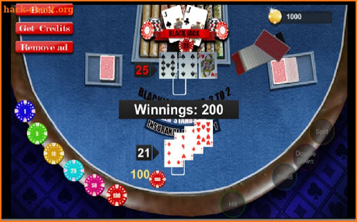 Blackjack 21 Playing Card 2018 screenshot