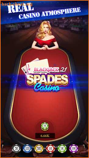 Blackjack 21 - Spades Casino screenshot