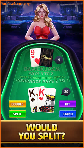 Blackjack & Video Poker - Triwin Poker free games screenshot