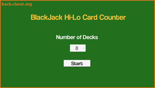 Blackjack Card Counter Hi-Lo screenshot