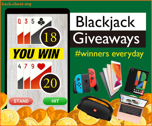 Blackjack giveaways - free gift winners every day screenshot