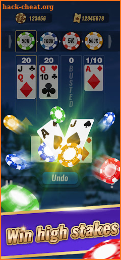 Blackjack King - 21 Blackjack and Solitaire game screenshot