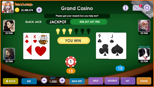 Blackjack Live screenshot