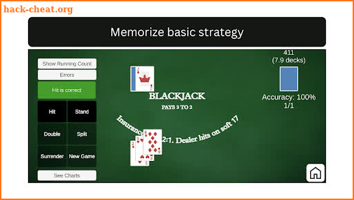 Blackjack Trainer Pro screenshot