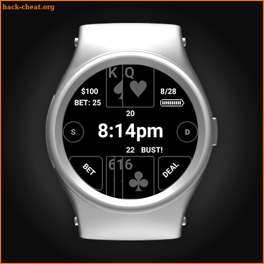 Blackjack Watch Face screenshot