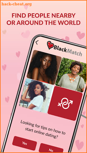 BlackMatch Singles Meet App screenshot