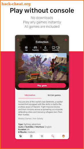 Blacknut Cloud Gaming (+360 games in one App) screenshot